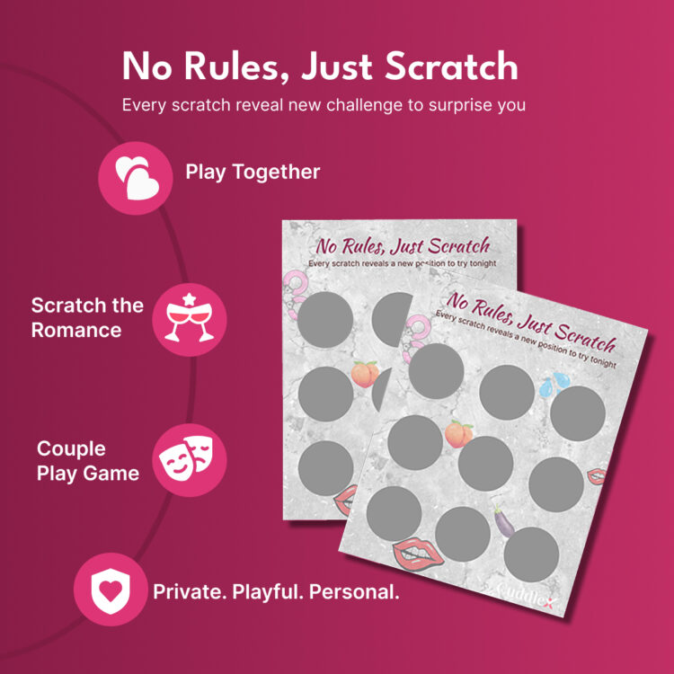 Couples Fun Game Scratch Card | Naughty, Romantic, Love, Challenge Games | For Couples | For Lovers